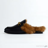 Gucci Princetown furr Loafers - Photo 1