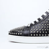 CL Black Leather Spikes High Top - Photo 8