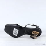 Saint Laurent Opyum Black Silver Sandals (Dot Perfect) - Photo 4