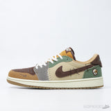 Air Jordan 1 Retro Low OG Zion Williamson Voodoo (Dot Perfect) - Photo 1