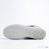 Nike Air Force 1 Low White Red Black (Icy Soles) (Dot Perfect) - Photo 5
