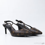 LV Decollete Monogram Brown PUMP (Dot Perfect) - Photo 6