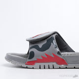 Air Jordan Hydro 4 White Cement Grey Slides - Photo 7