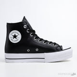 Converse Chuck Taylor All-Star Lift Hi Black Leather (Premium Batch) - Photo 3