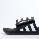 Adilette Core Black White Stripes Slides - Photo 7