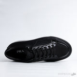 Prada Macro Re-Nylon And Brushed Leather Black Sneaker - Photo 4