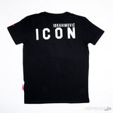 Dsquared2 Icon Ibrahimovic Logo Black T-shirt - Photo 3
