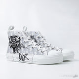 Dior x Shawn Oblique High-Top 'B23' White & Black (Dot Perfect) - Photo 7
