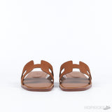 Hermes Oran Orange Suede Sandal Mule Epson Leather (Premium Batch) - Photo 6