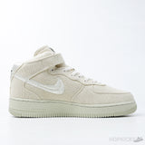 Stussy x Nike Air Force 1 Mid Fossil (Dot Perfect) - Photo 3