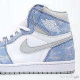 Air Jordan 1 Retro High Hyper Royal Smoke Grey (Premium Batch) - Photo 8