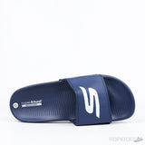 Skechers Hyper Burst Memory Foam Slide Blue - Photo 4