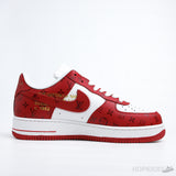 LV x Air Force 1 Low By Virgil Abloh White Red (Dot Perfect) - Photo 3