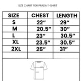 PRADA White Black Logo T-Shirt - Photo 6