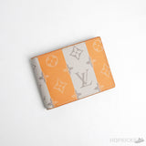 LV Monogram Orange Cream Multiple Wallet - Photo 1