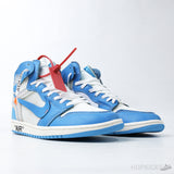 Off-White x Air Jordan 1 Retro High 'University Blue' (Premium Plus Batch) - Photo 7