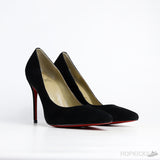 CL Decoltish 100 Black Suede Pump - Photo 8