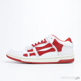 AMIRI Skel Panelled low Top White Red - Photo 1