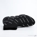Bale*ciaga Speed Trainer 2.0 All Over Logo Black White (Premium Plus Batch) - Photo 4