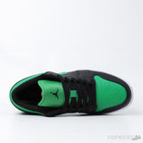 Air Jordan 1 Low 'Black Lucky Green' (Premium Plus Batch) - Photo 4