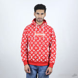 Louis Vuitton X Supreme Red Monogram Cotton Box Logo Hoodie (Economy Batch) - Photo 1