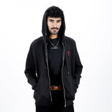 AMI Paris Chest Embroidered-Logo Hoodie - Photo 1