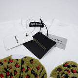 Palm Angels Leopard Bear Classic White T-Shirt - Photo 9