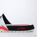Air Jordan Hydro 5 Retro White Fire Red Slides - Photo 11