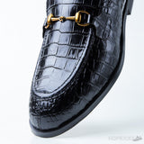 Men's Gucci Jordaan Crocodile Loafer Black (Dot Perfect) - Photo 10