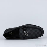LV Moccasin Plain Leather Brown Loafers (Dot Perfect) - Photo 7
