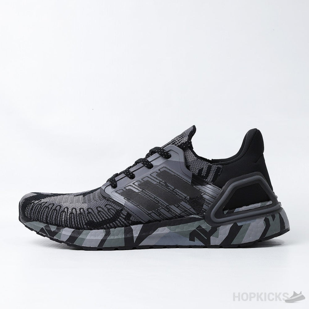 Ultra Boost 20 Consortium Geometric Black Grey (Premium Plus Batch)