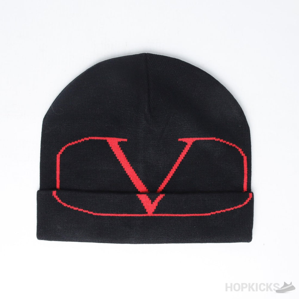 Valentino Garavani Red Vlogo Beanie