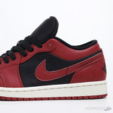 Air Jordan 1 Low Black Gym Red - Photo 8