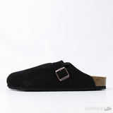 Birkenstock Boston Black Footbed (Dot Perfect) - Photo 1