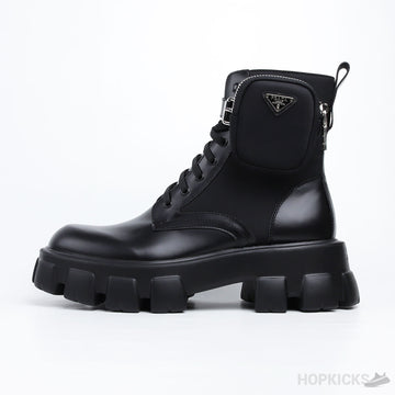 Prada Monolith Combat Boots (Dot Perfect)