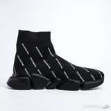 Bale*ciaga Speed Trainer 2.0 All Over Logo Black White (Premium Plus Batch) - Photo 3