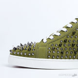 CL Green Suede Multi Level Spiked High Top - Photo 8
