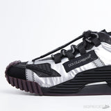 D&GG Silver and Black NS1 Sneakers - Photo 8