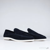 Loro Piana Summer Walk Loafers Suede Blue (1:1) - Photo 7