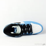 Air Jordan 1 Retro High White University Blue Black - Photo 6