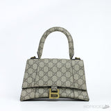 G*cci x B*lenciaga The Hacker Project Small Hourglass Bag - Photo 1