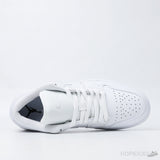 Air Jordan 1 Low Triple White Tumbled Leather (Premium Plus Batch) - Photo 4