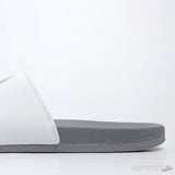 Adilette White Grey Slides - Photo 8
