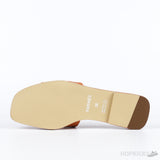 Hermes Oran Orange Sandal Mule Epson Leather (Premium Batch) - Photo 5