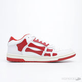 AMIRI Skel Panelled low Top White Red - Photo 4
