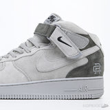 Air Force 1 Mid X Reigning Champ White Grey Black - Photo 8