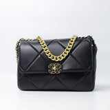 Shiny Lambskin, Gold-Tone, Silver-Tone & Ruthenium-Finish Metal Black (Dot Perfect) - Photo 1