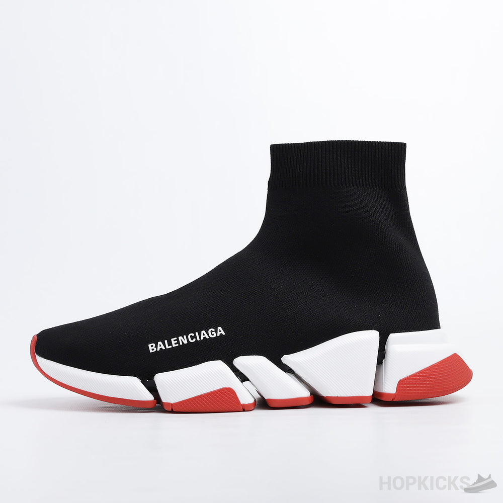 Bale*ciaga Speed 2.0 Black White Red (Dot Perfect)