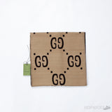 GG Wool Scarf in Black and Beige - Photo 4