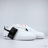 Nike Air Force 1 Low '07 White Black Pebbled Leather - Photo 7